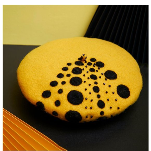 Designer Painter Hat | 100% Handmade Wool Felt - Picture 6 of 8